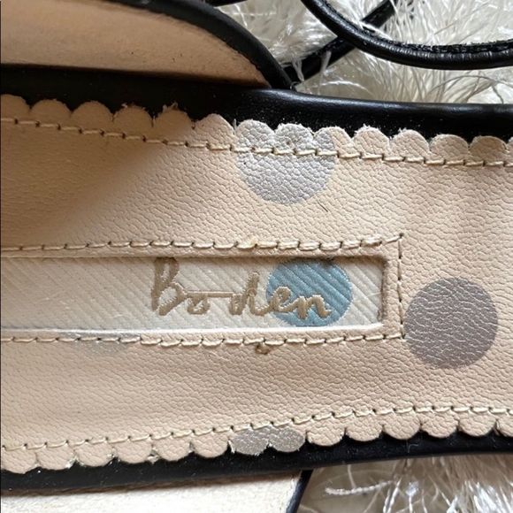 BODEN Florence calf hair tie up D’orsay flats - Picture 5 of 12